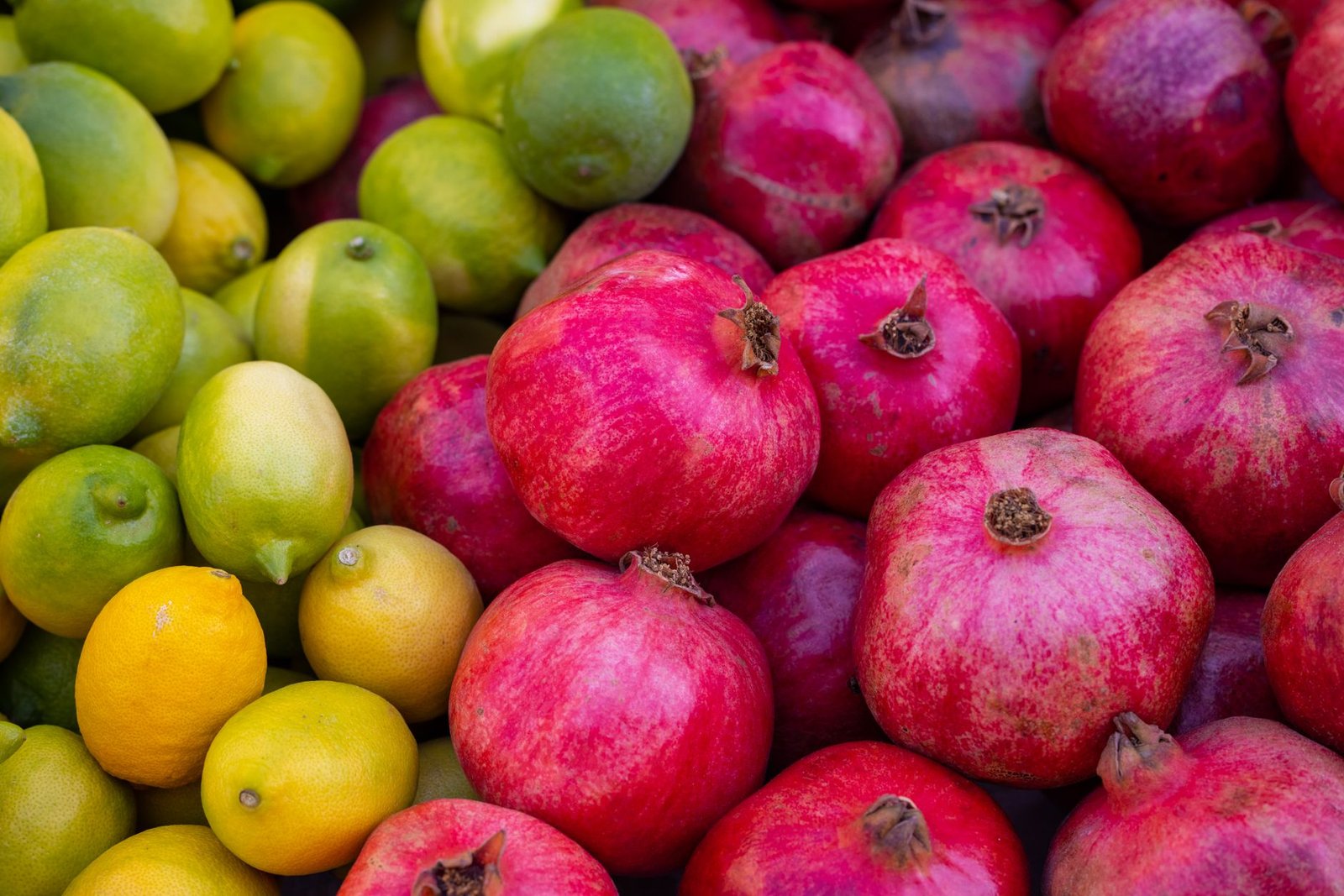 A pomegranate fruit on a table