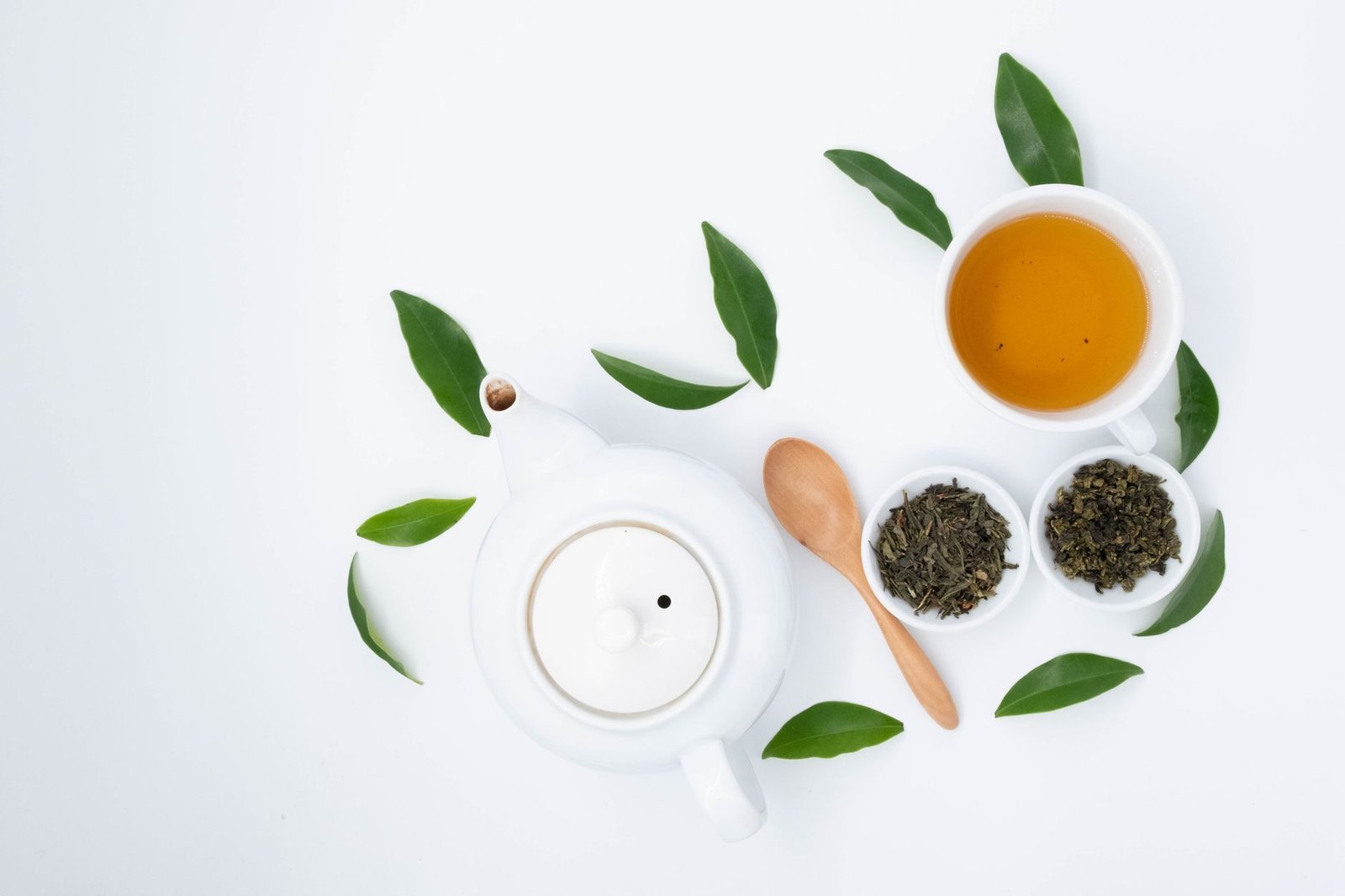 Green tea metabolism infographic