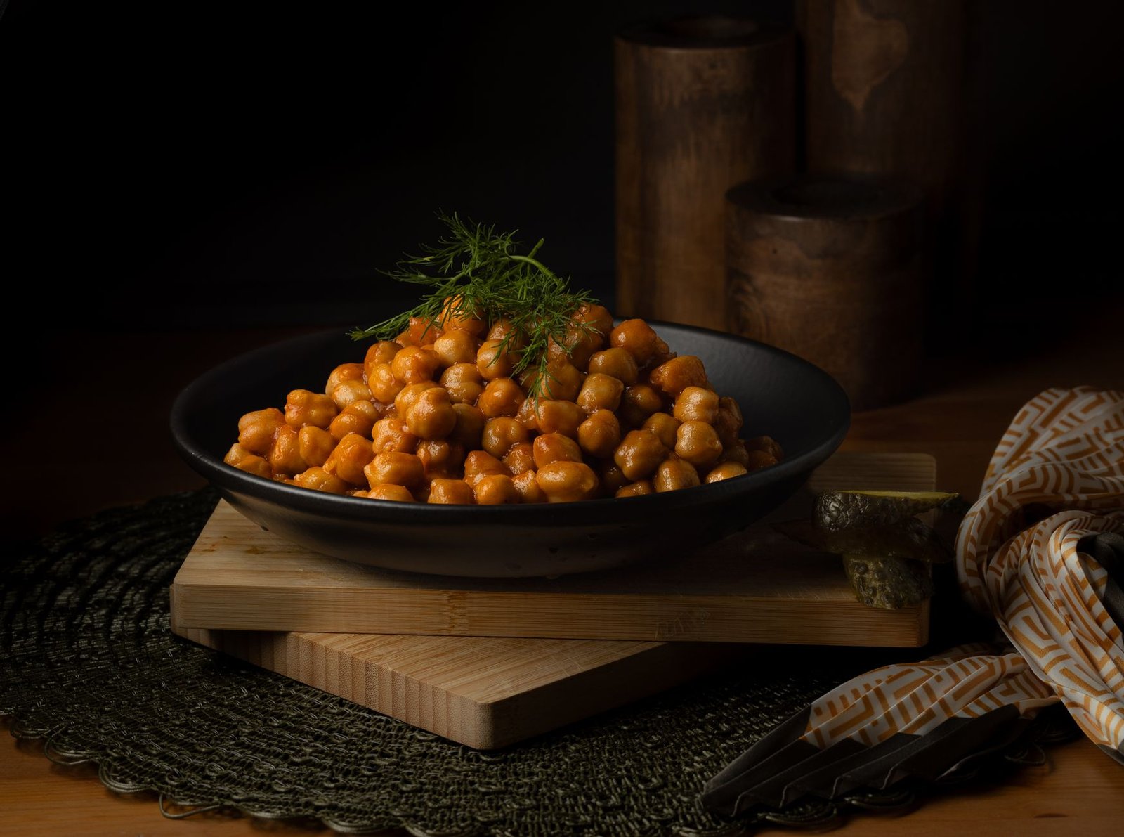 A nutrition label for roasted chickpeas