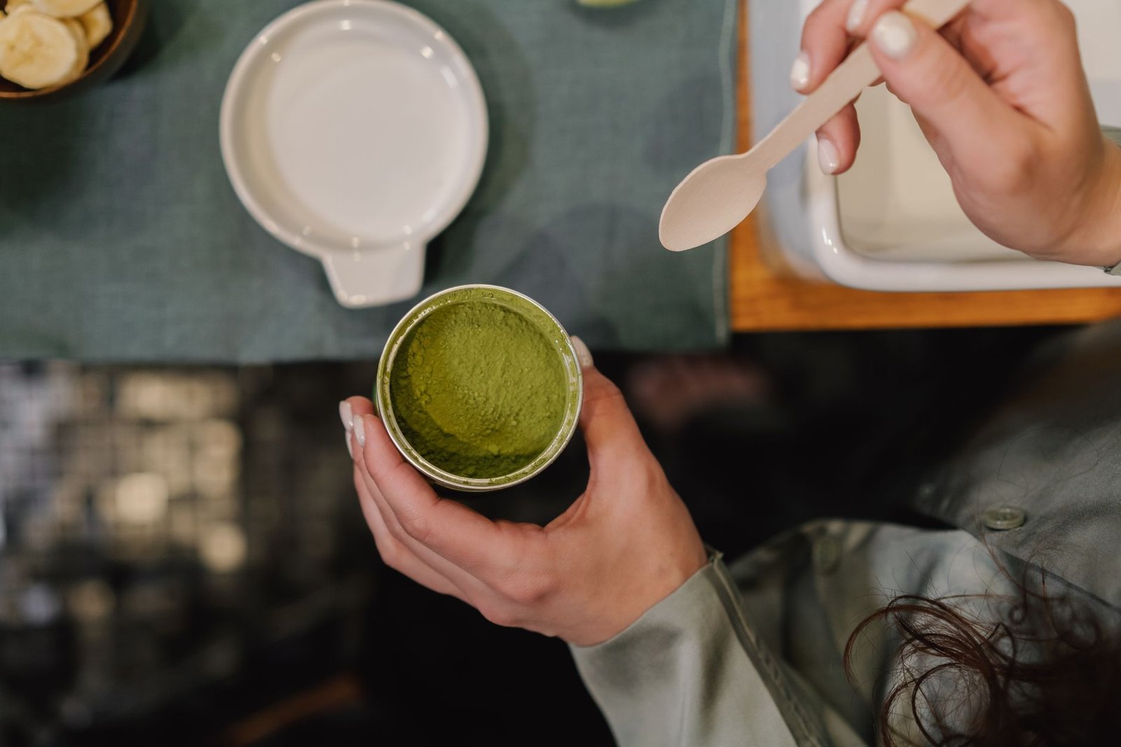 Green tea antioxidant graphic