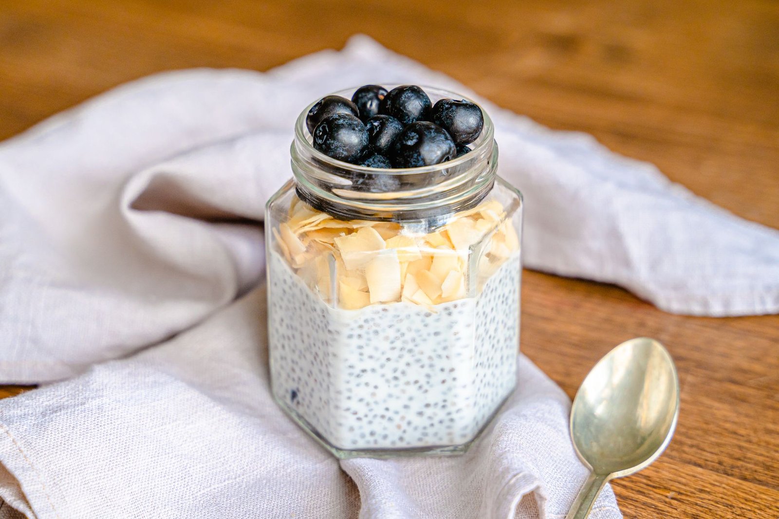 Chia seed pudding with fruit