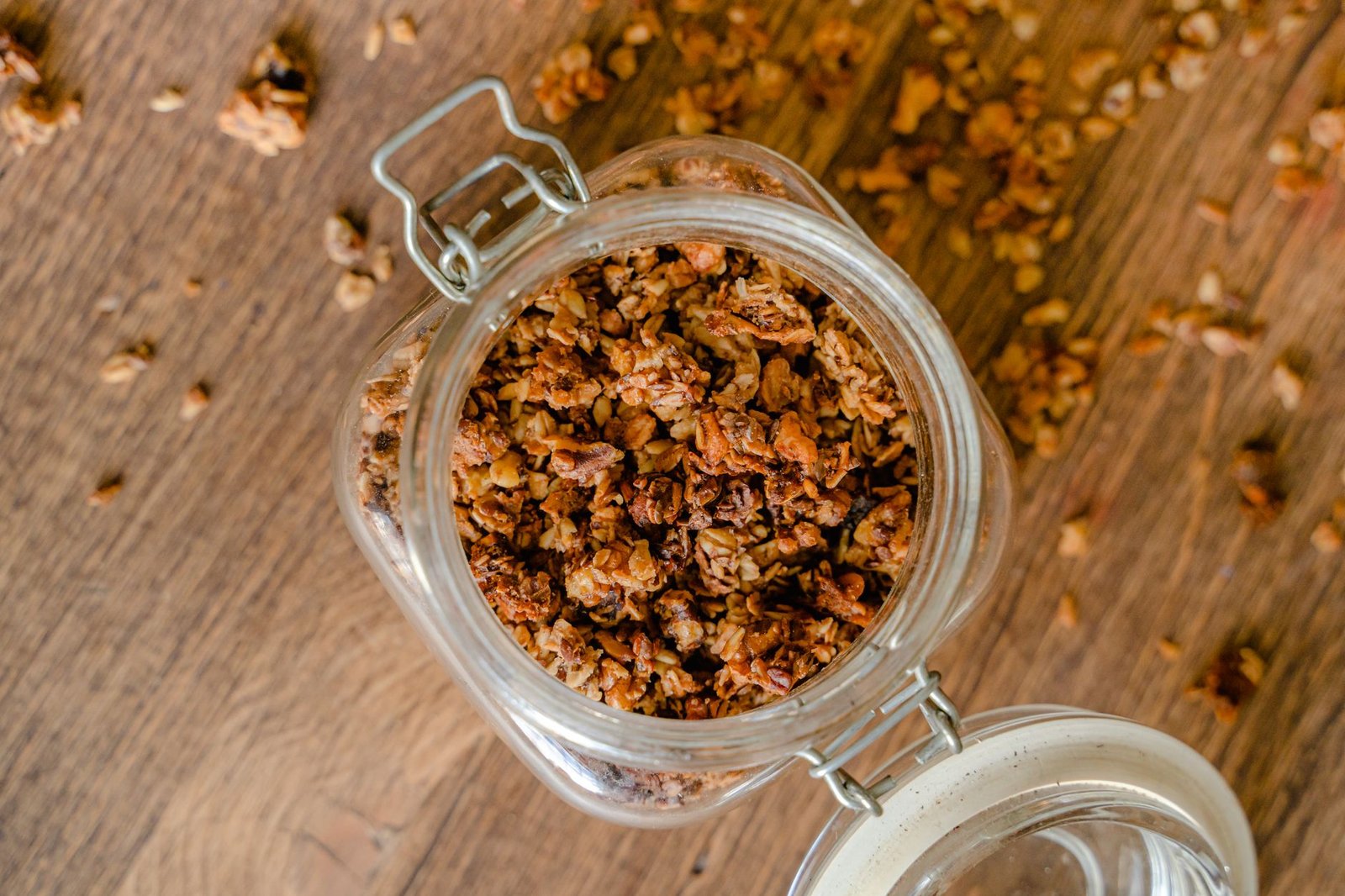 A picture of a muesli ingredient list