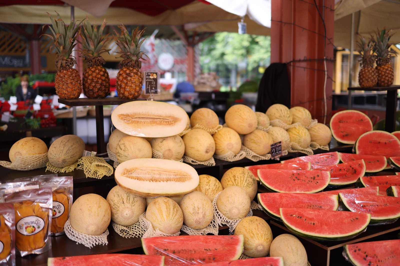 A variety of fresh fruits